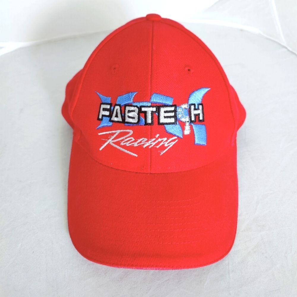 Men's Fabtech Racing Adjustable Hat Baseball Cap, Red, One Size